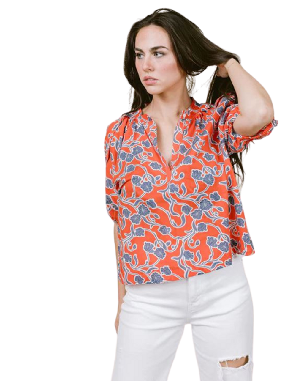 Henley Top - Patriotic Paisley