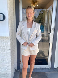 Satin Sand Blazer