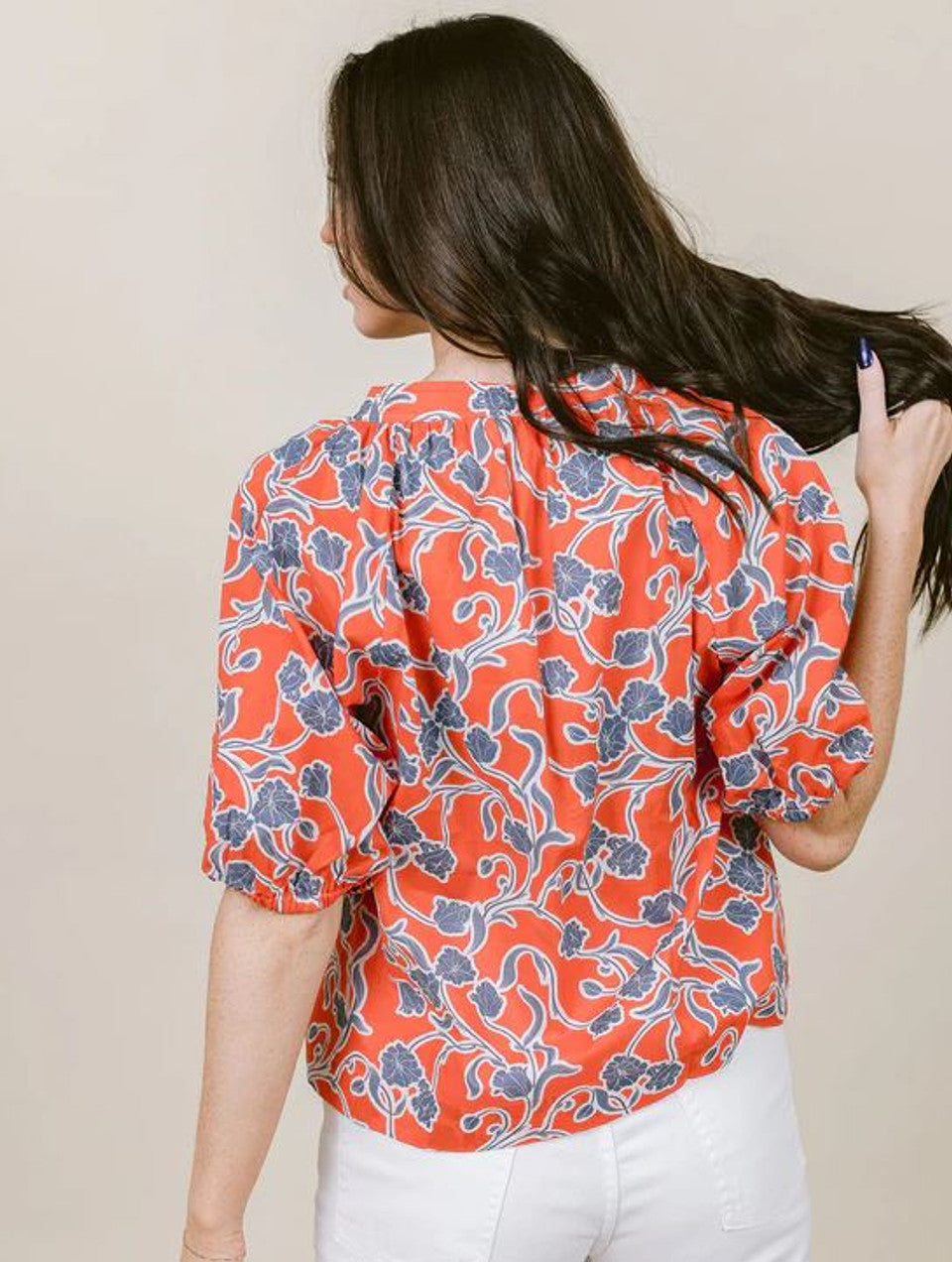 Henley Top - Patriotic Paisley