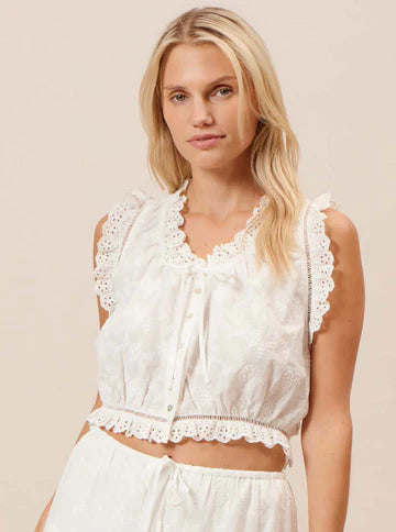 Agatha Eyelet Top