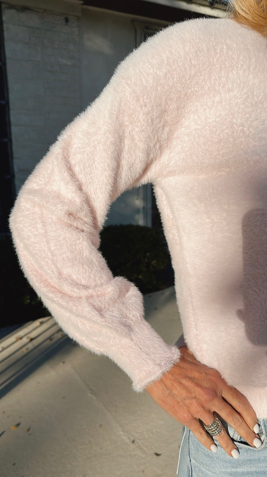 Cozy Crewneck Sweater-Pink