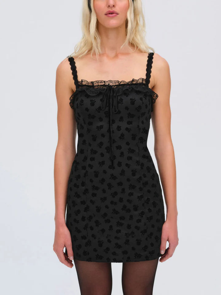 Claira Mini Dress-Black