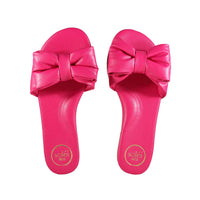 Rafie Bow Sandal-Hot Pink