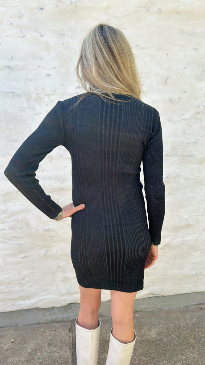 Mari Ribbed Knit Dress