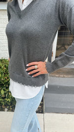 Grey Layered Sweater