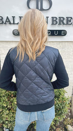 Navy Quilted Puffer