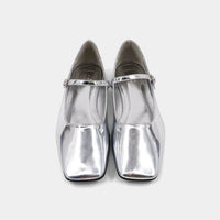 Addison Ballet Flat-Silver