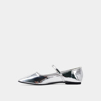 Addison Ballet Flat-Silver