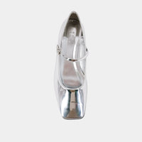 Addison Ballet Flat-Silver