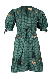 Emerson Dress-Emerald Grid