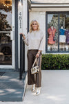 Chocolate Vegan Leather Pant