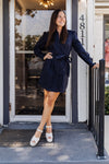 Rhodes Tie Waist Shirt Dress