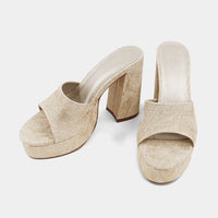 Esther Gold Woven Sandal