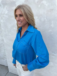 Tate Top-Cobalt Blue