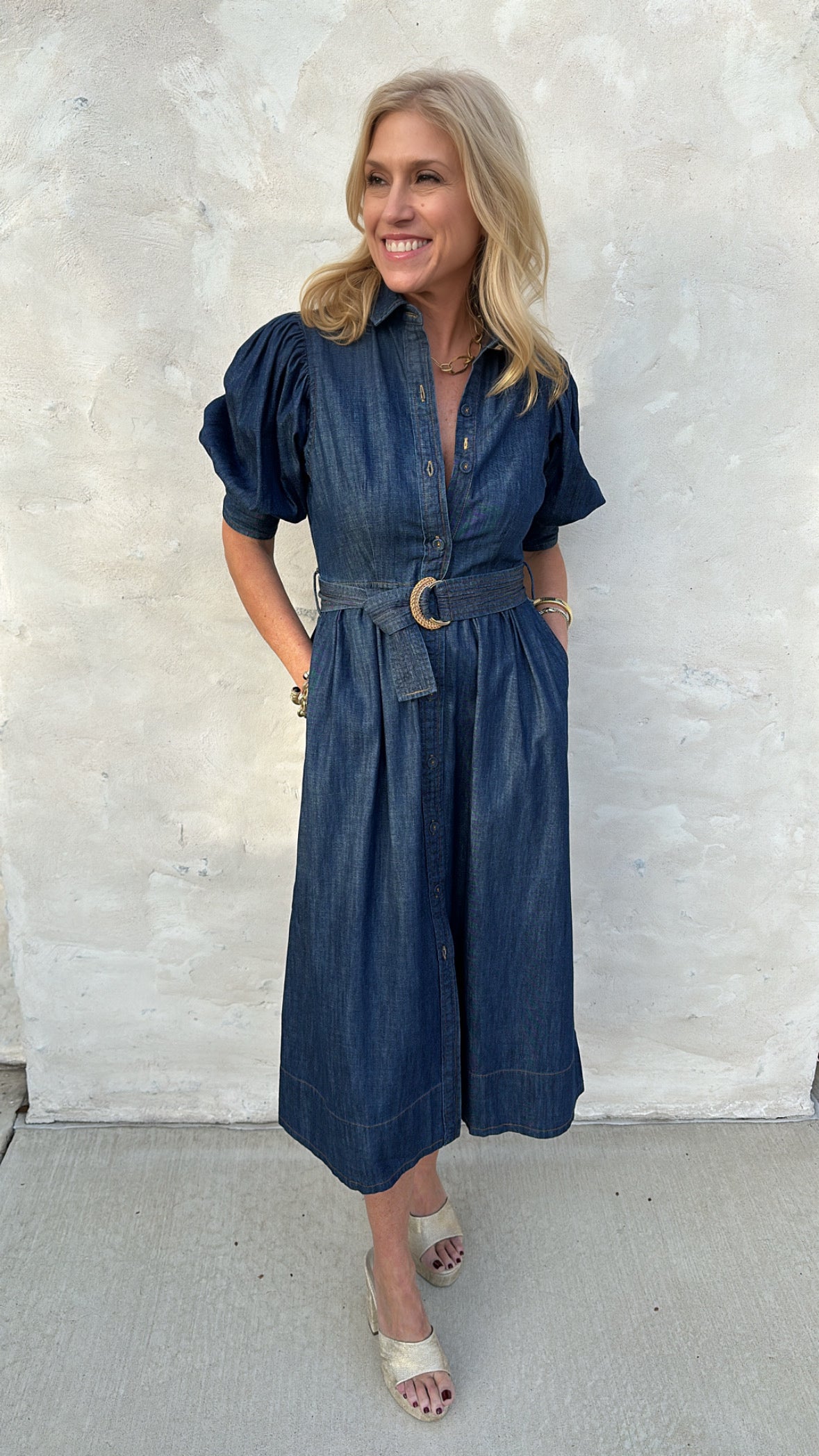 Veronica Dress-Denim