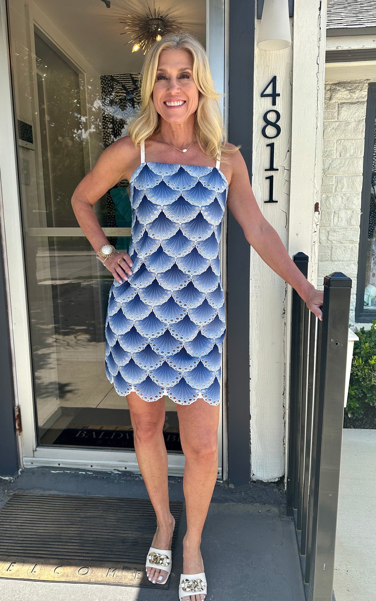 Orzo Mini Dress - Blue Ombre