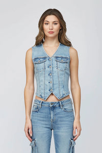 Fitted Denim Vest