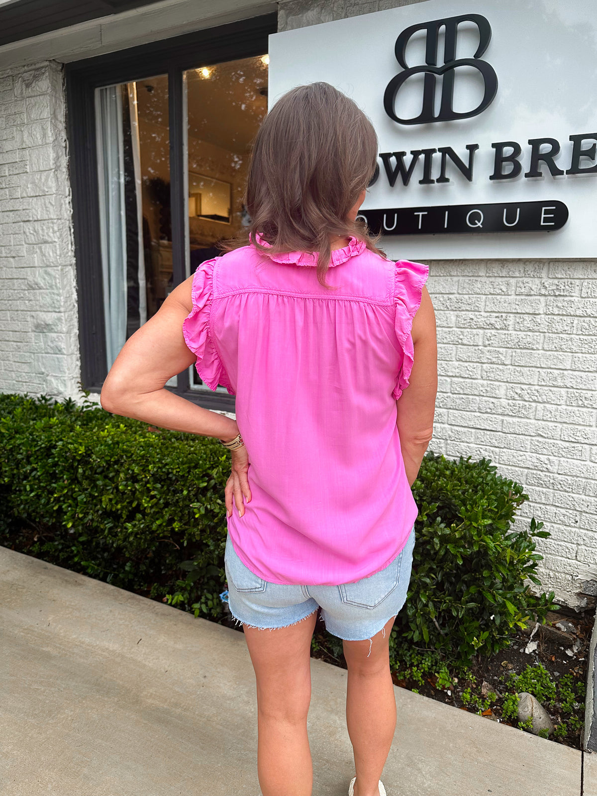 Poetic Ruffles Top - Pink Villa