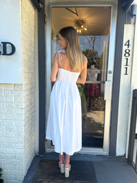 Tie Strap Maxi Dress - White