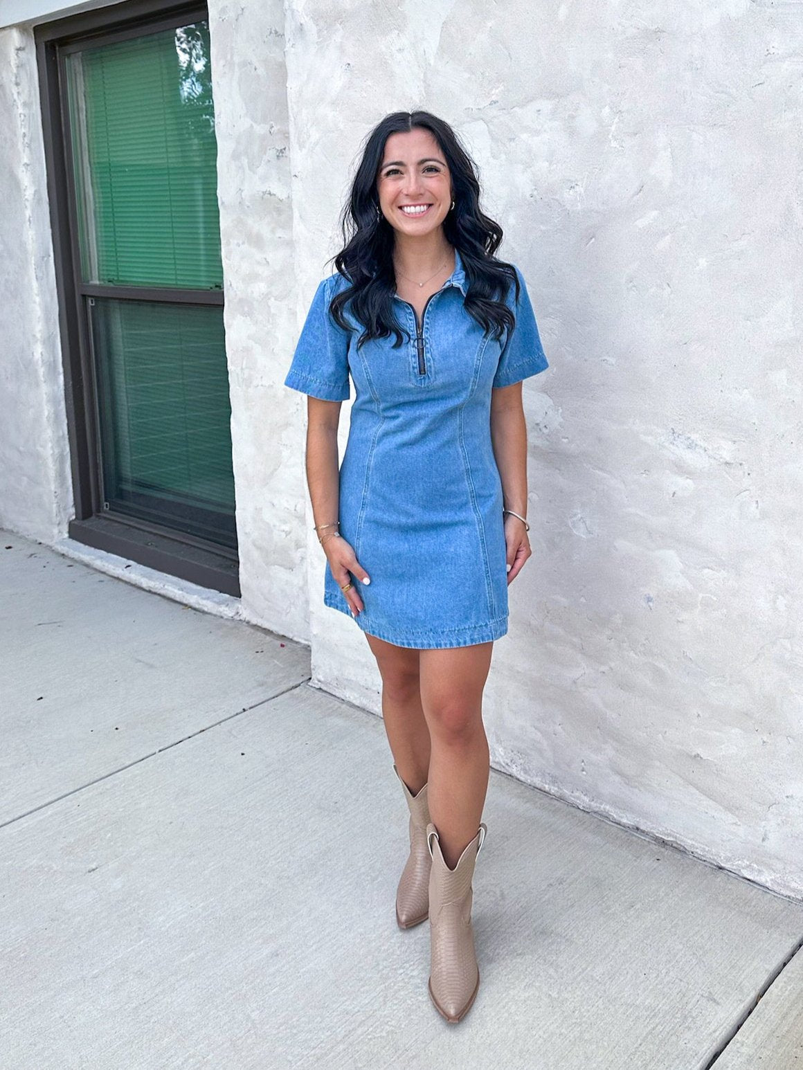 Denim Doll Mini Dress