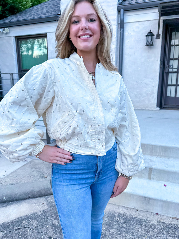 Embellished Ivory Jacket