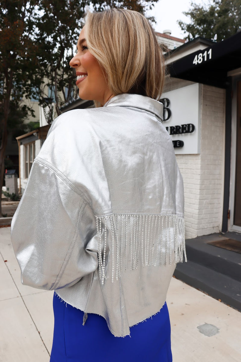 Silver Tassel Denim Jacket