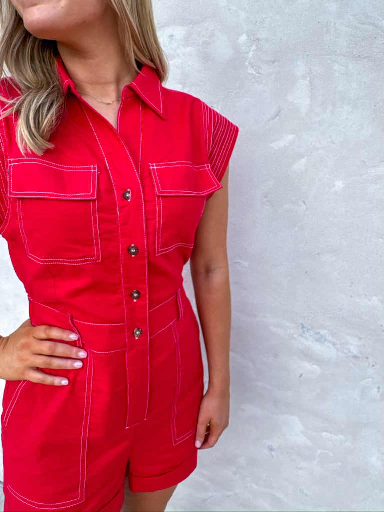 Pocket Panel Romper