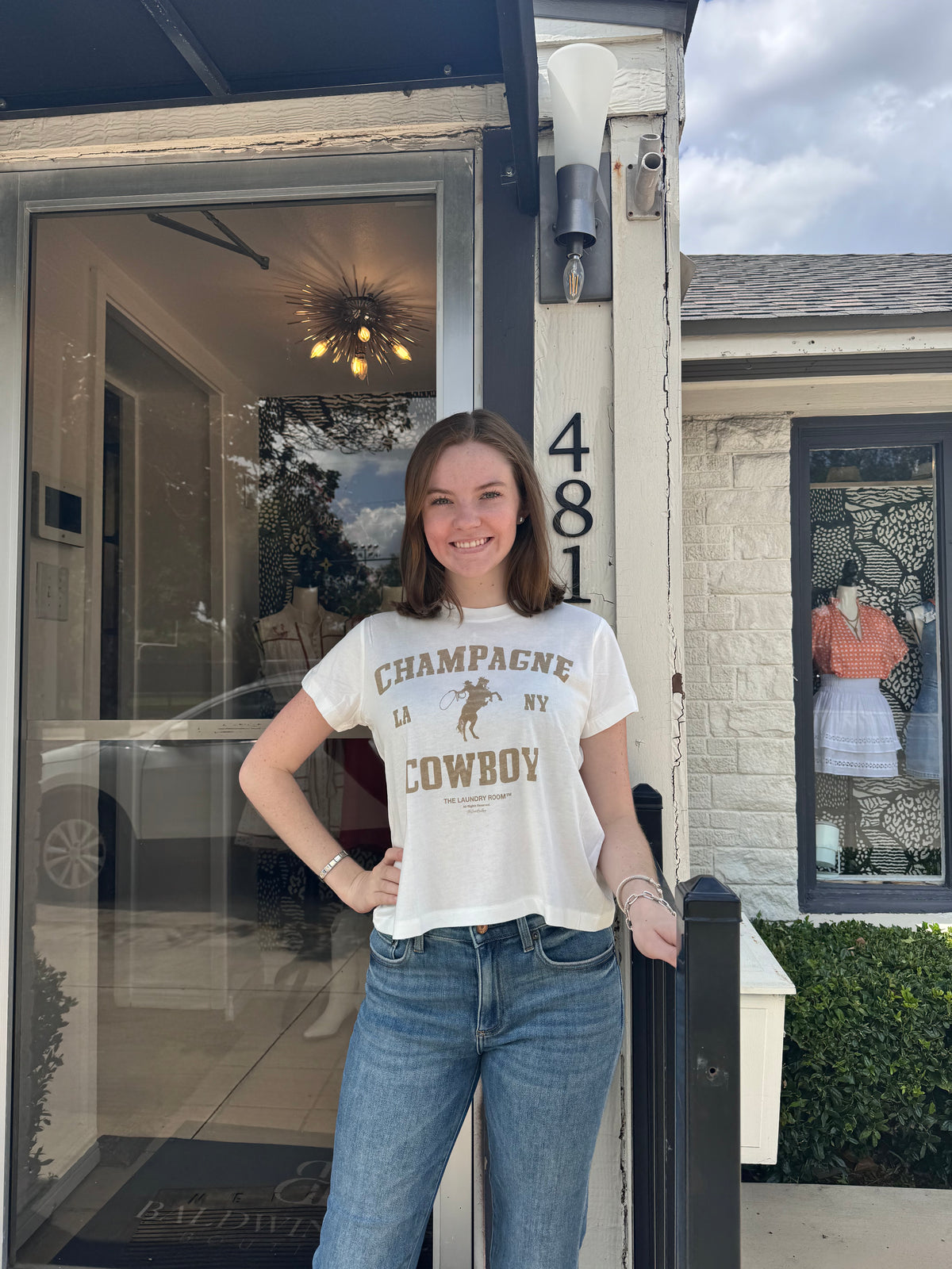 Champagne Cowboy Tee