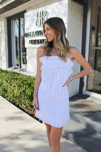 Mini Party Dress - White