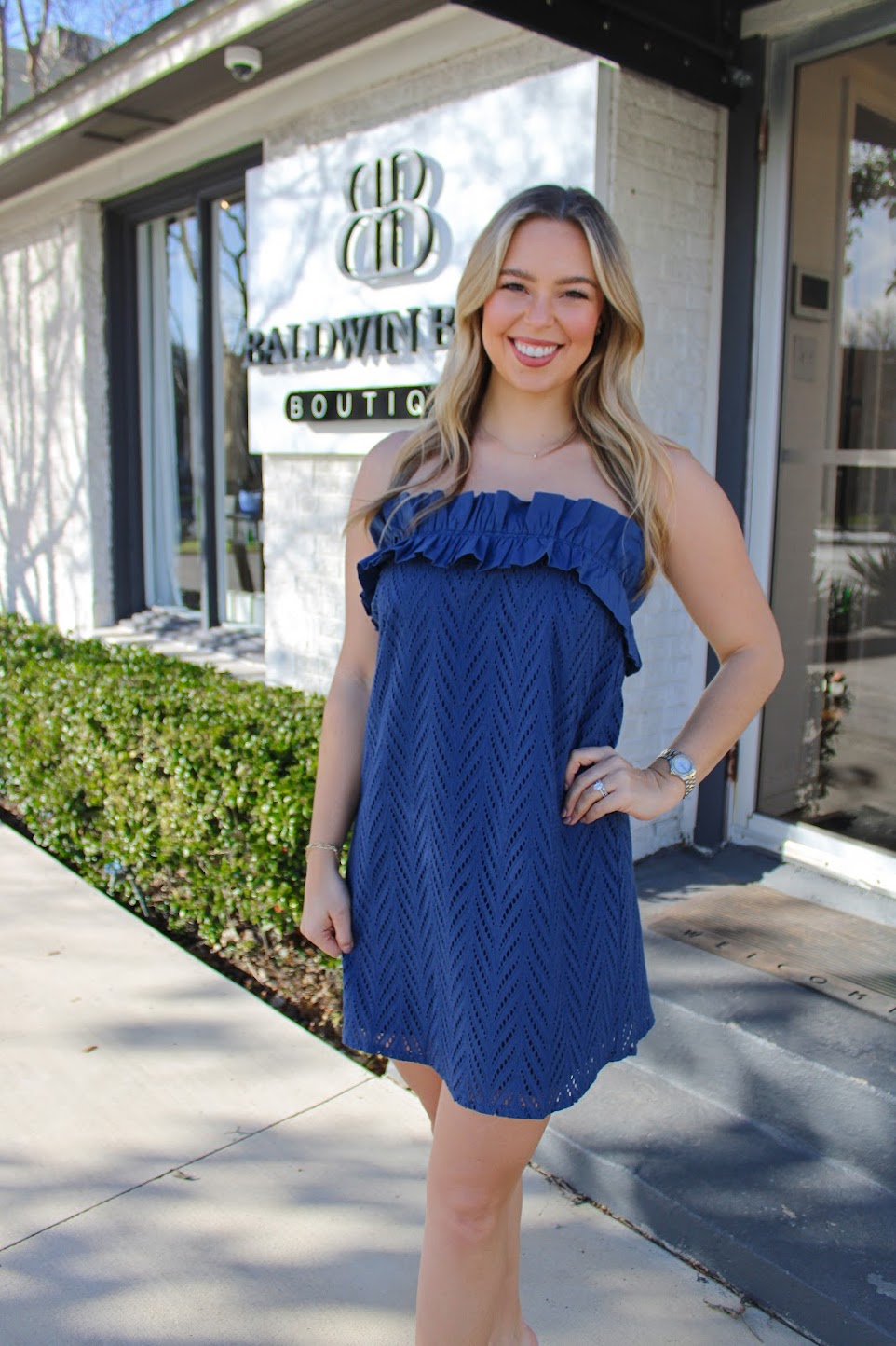 Mini Party Dress - Navy