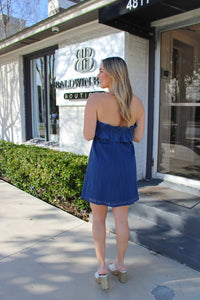 Mini Party Dress - Navy