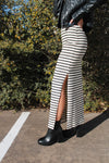 Striking Stripe Strapless Dress