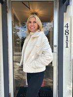 Winter White Sherpa Coat