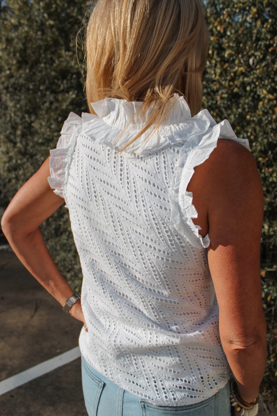 Duke Top - White Lace