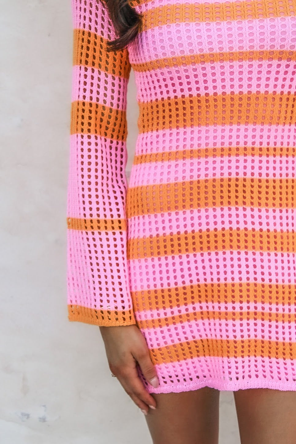 Piper Striped Crochet Dress