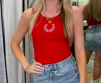 Lucky in Red Tank