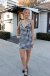 Bling On The Houndstooth Dress