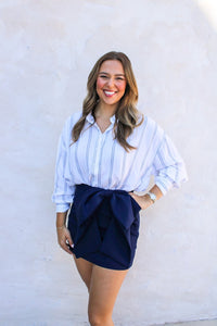 Bow Skort - Navy