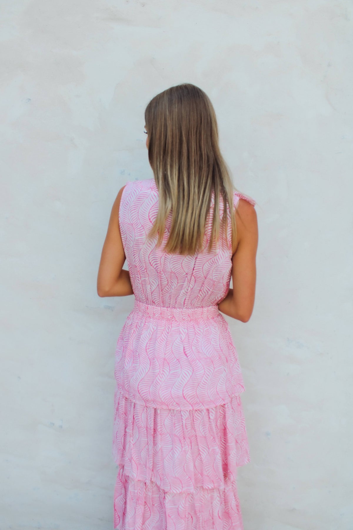 Charlotte Maxi Dress - Pink Swirl