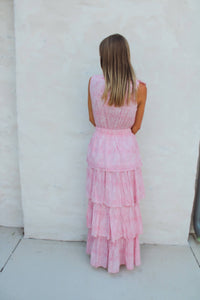 Charlotte Maxi Dress - Pink Swirl