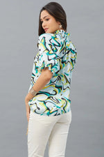 Pucci Smocked Neck Top