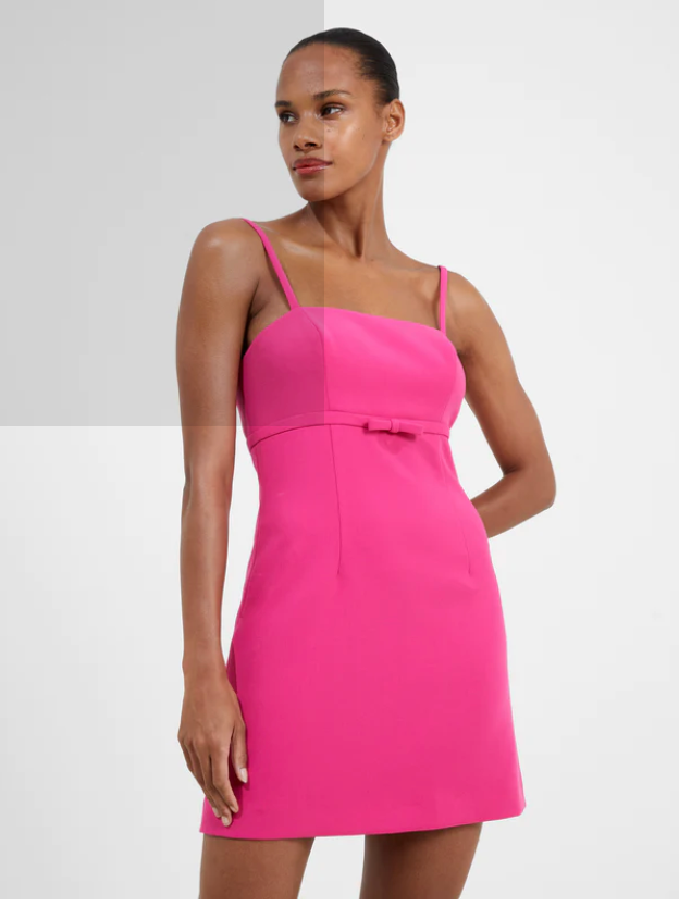 Whisper Ruth Bow Dress -Fuchsia