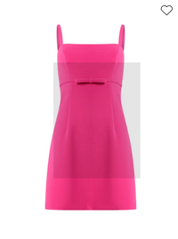 Whisper Ruth Bow Dress -Fuchsia