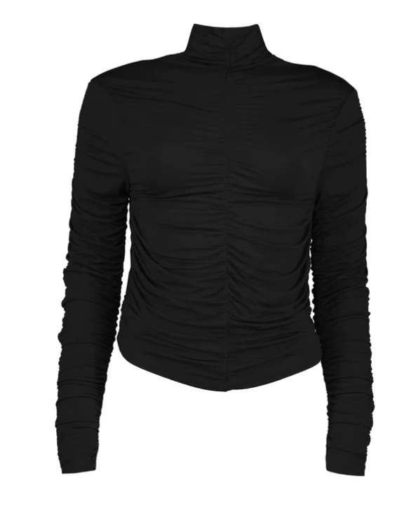 Simone Ruched Turtleneck