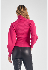 Fuchsia Cut Out Sweater