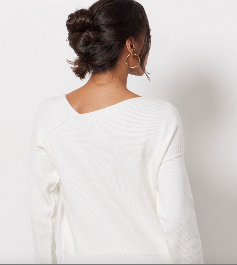 Favorite Off The Shoulder Sweater - White