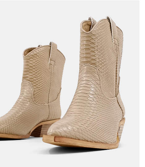 Zou Zou Boot - Taupe Snake