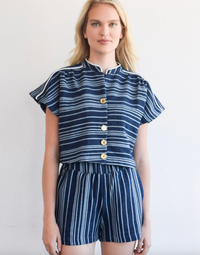 Navy Pull On Short