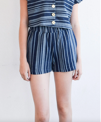 Navy Pull On Short