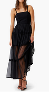 Whisper Strappy Dress With Tulle